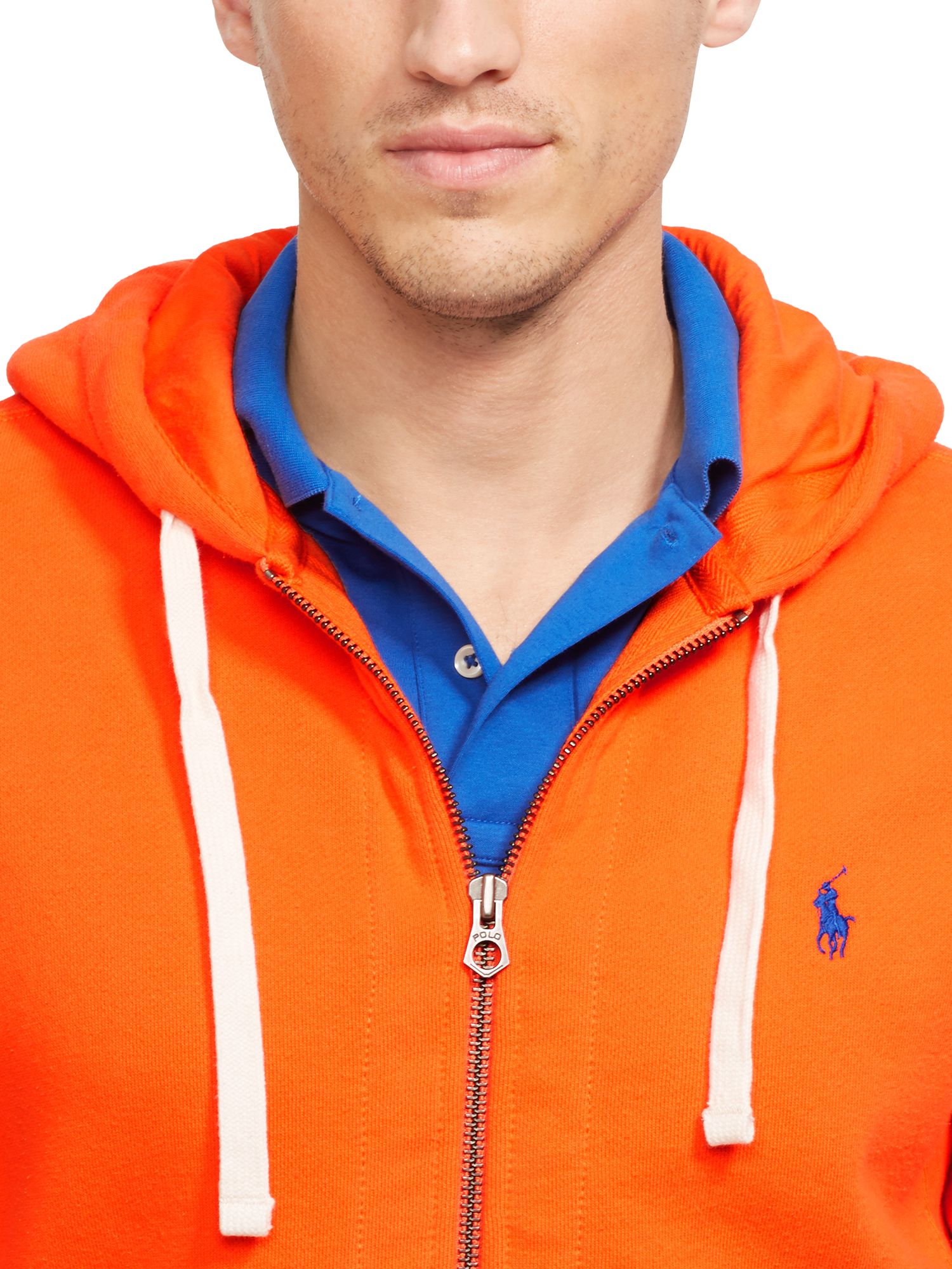 orange ralph lauren hoodie