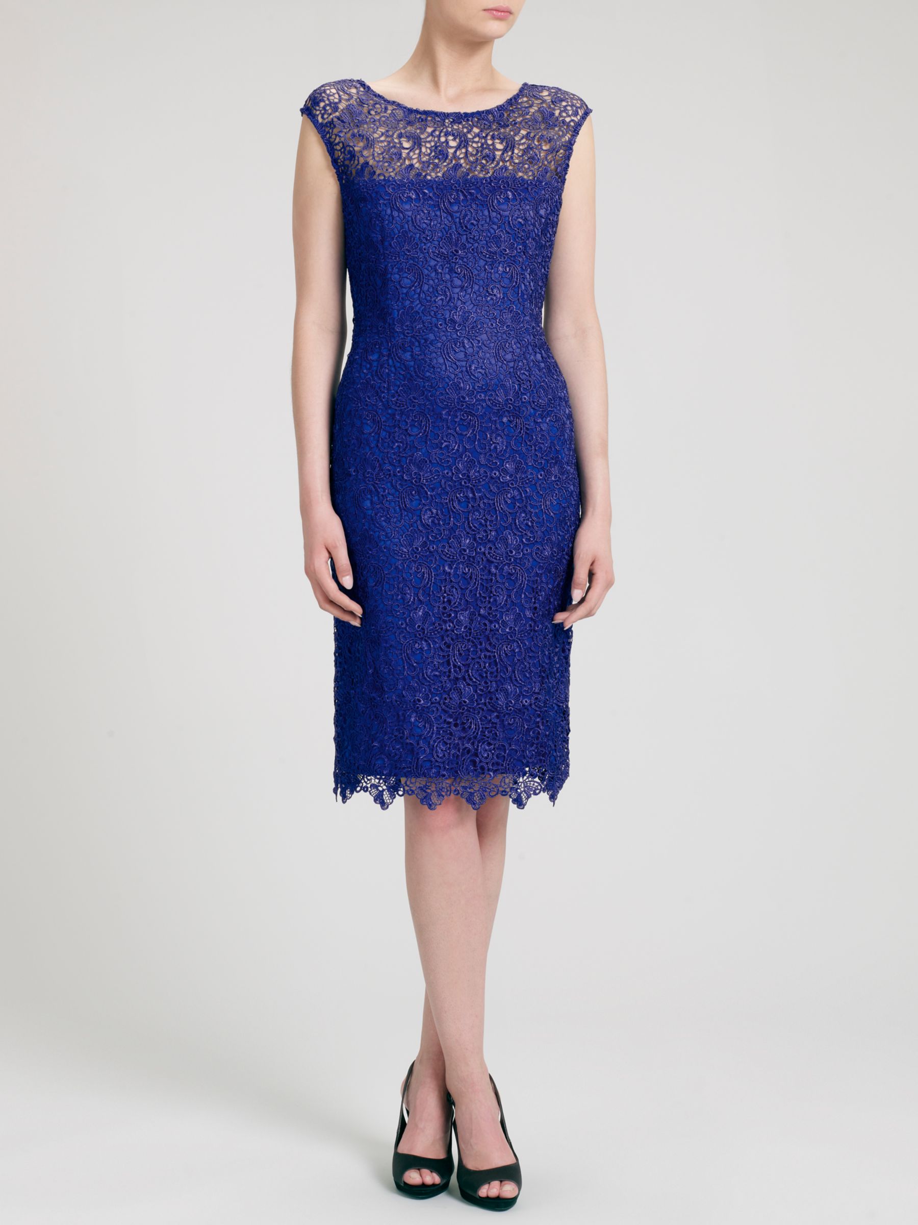 Gina Bacconi Guipure Lace Dress at John Lewis & Partners
