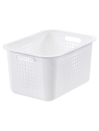 SmartStore by Orthex Plastic Basket 20, White (16L)