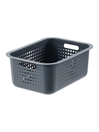 SmartStore by Orthex Plastic Basket 10, Grey (8L)