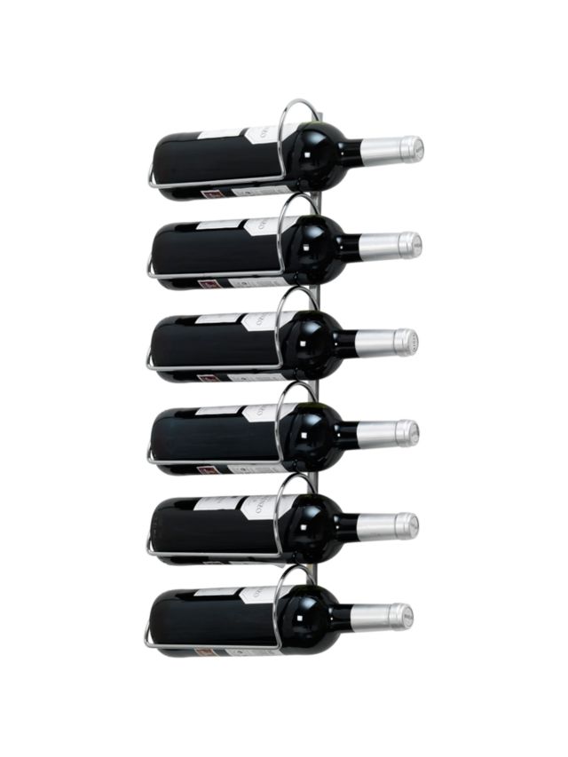 Chrome wine best sale rack wall mounted