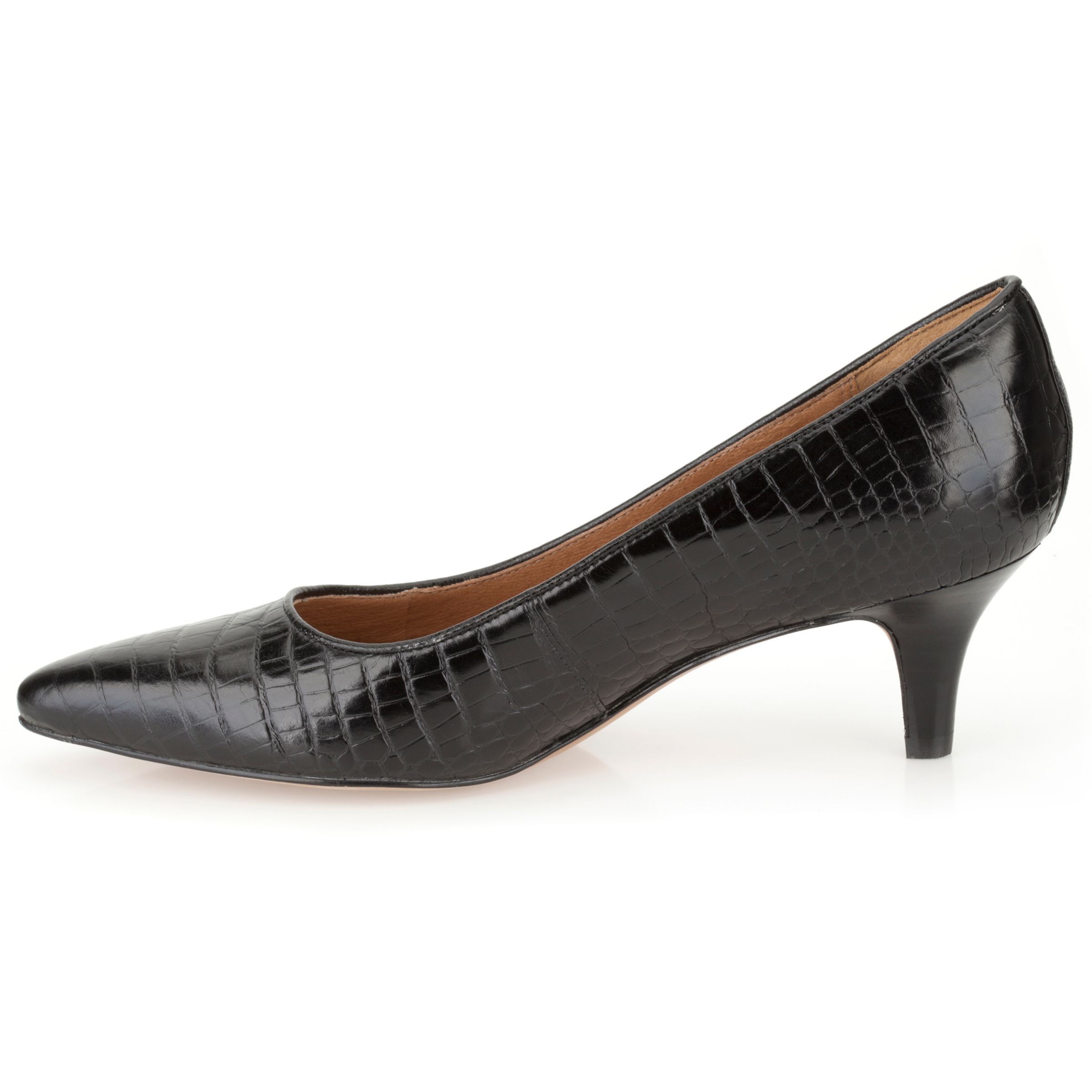 clarks kitten heel court shoes