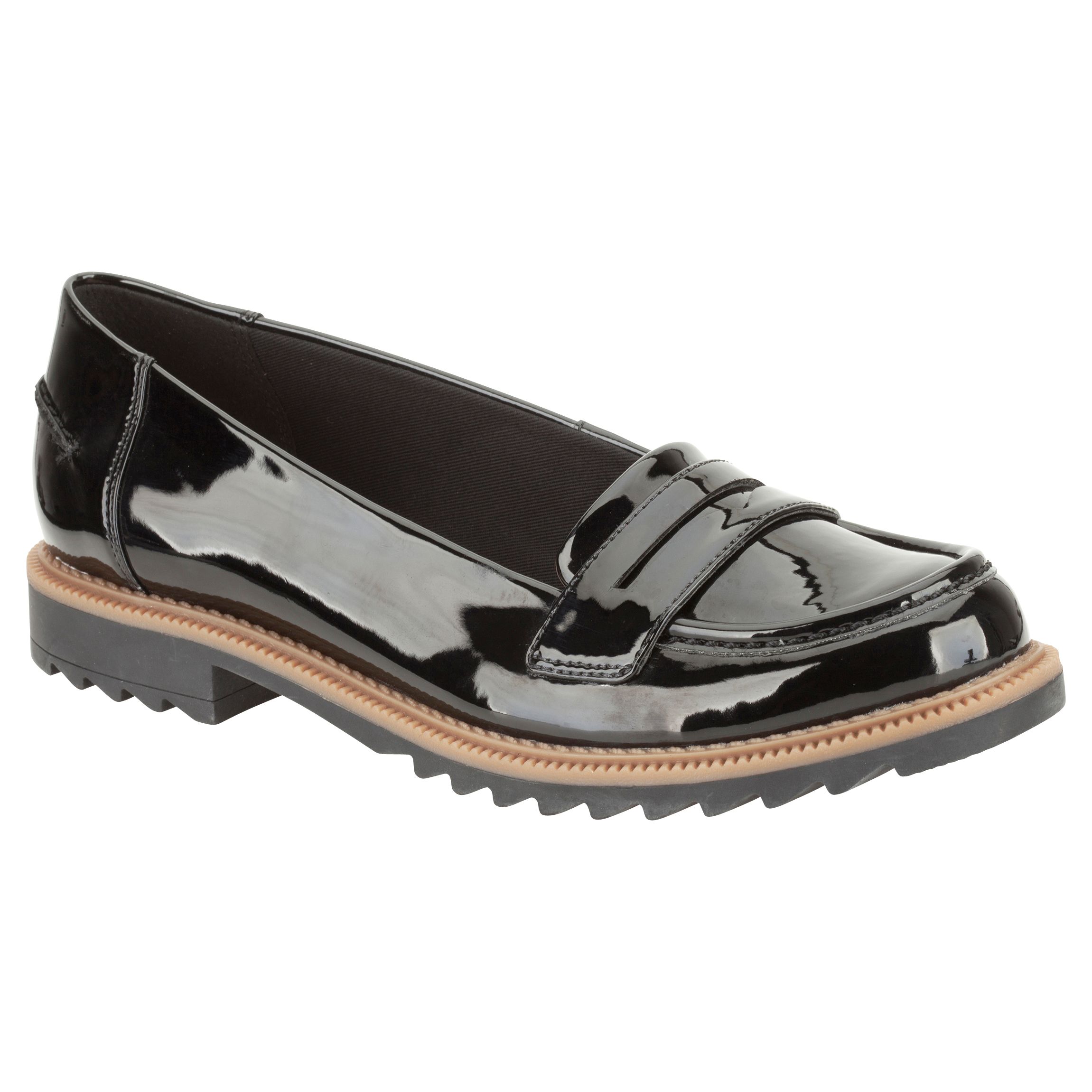 clarks griffin milly black patent off 