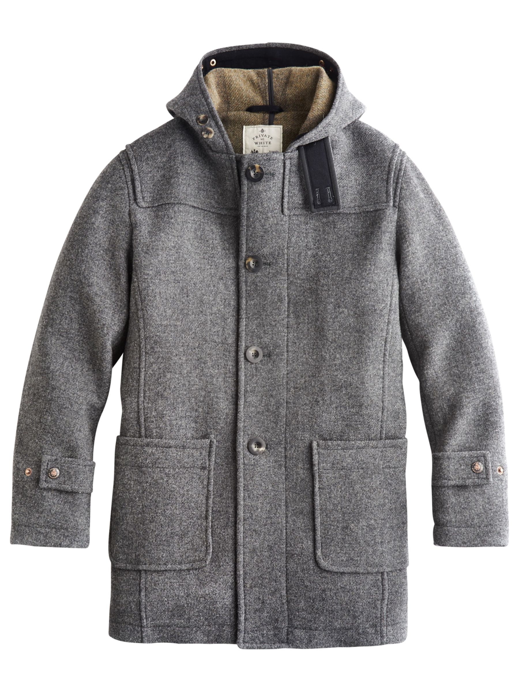 Buy Private White V.C. Duffle Coat, Grey Online at johnlewis.com