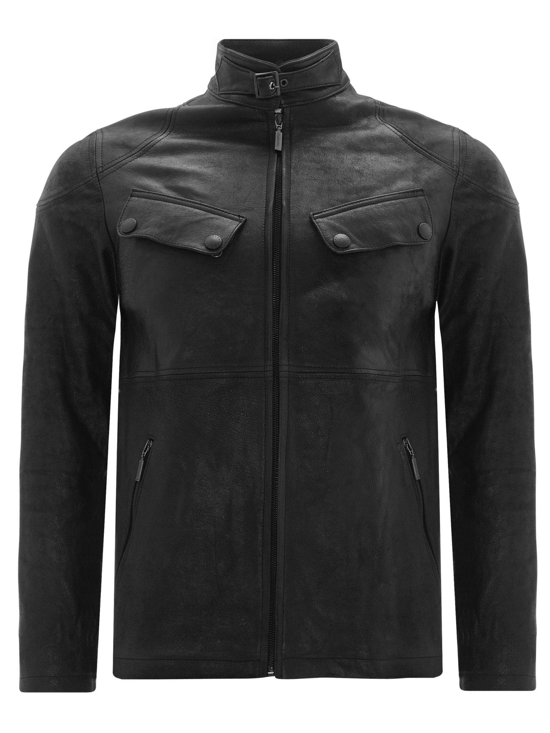 barbour black leather jacket
