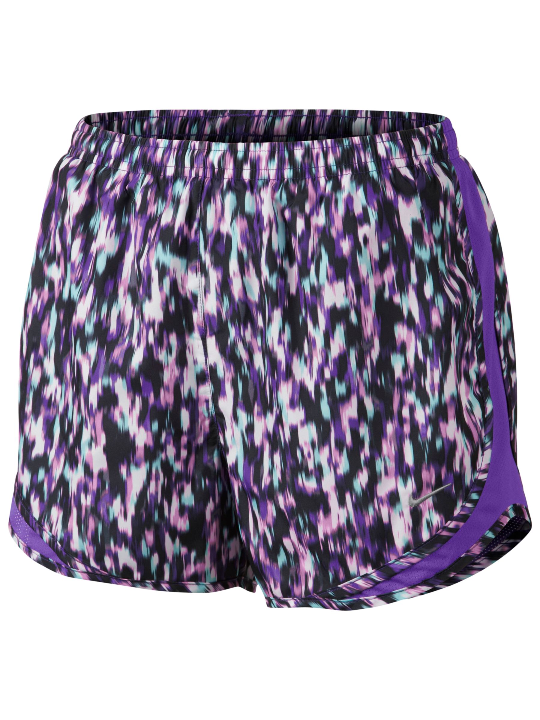 Nike Printed Modern Tempo Running Shorts, Magenta/Hyper Grape