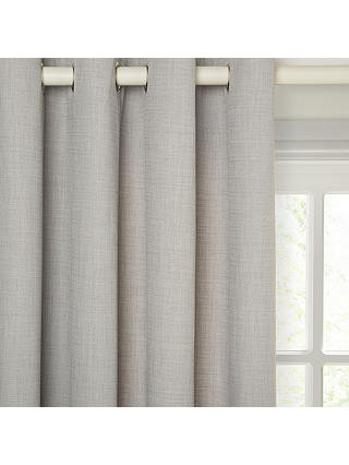 John Lewis & Partners Barathea Pair Lined Eyelet Curtains