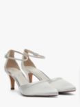 Rainbow Club Harper Satin Pointed Court Shoes, Ivory, Ivory