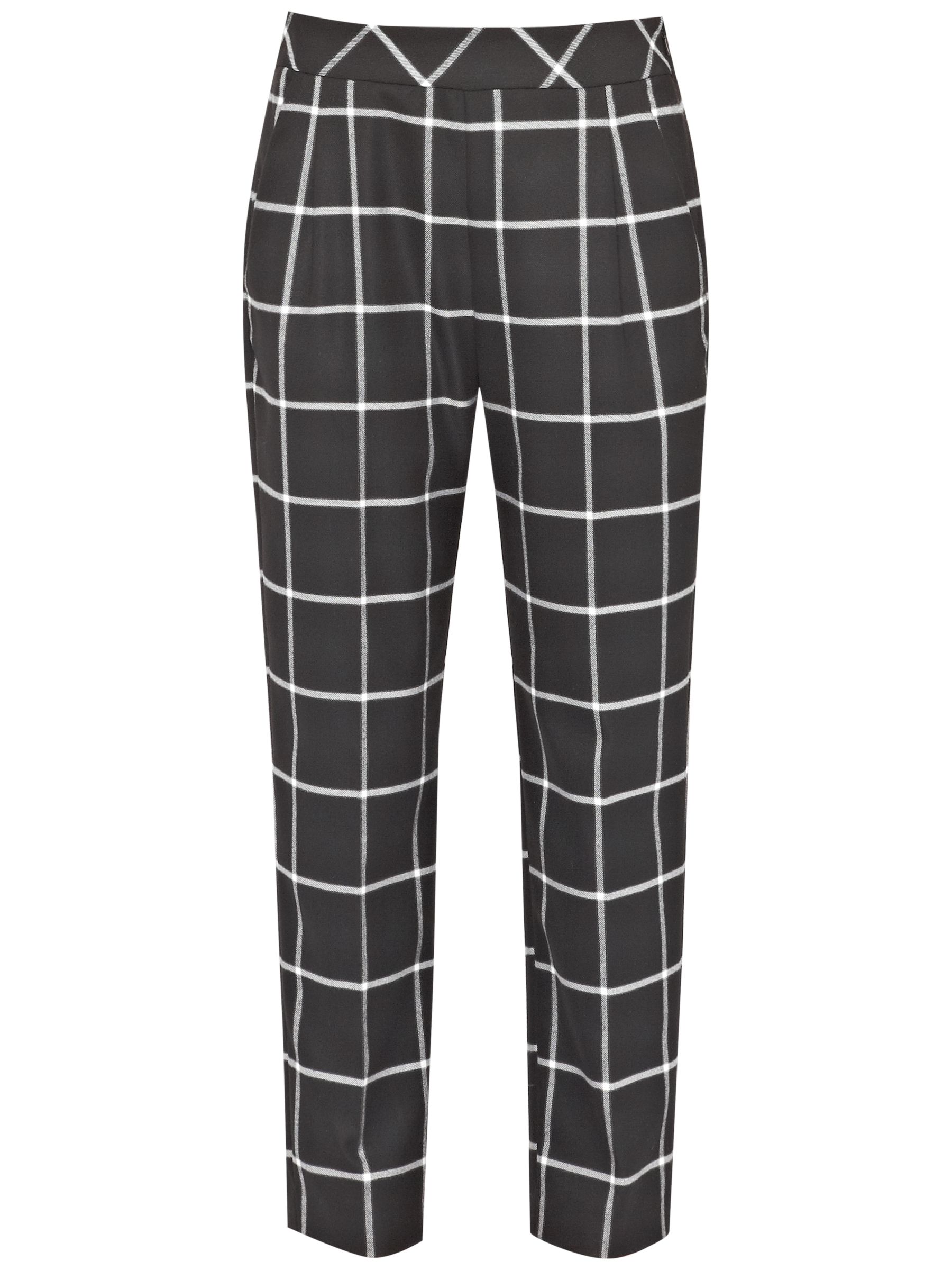 black and white checkered trousers womens