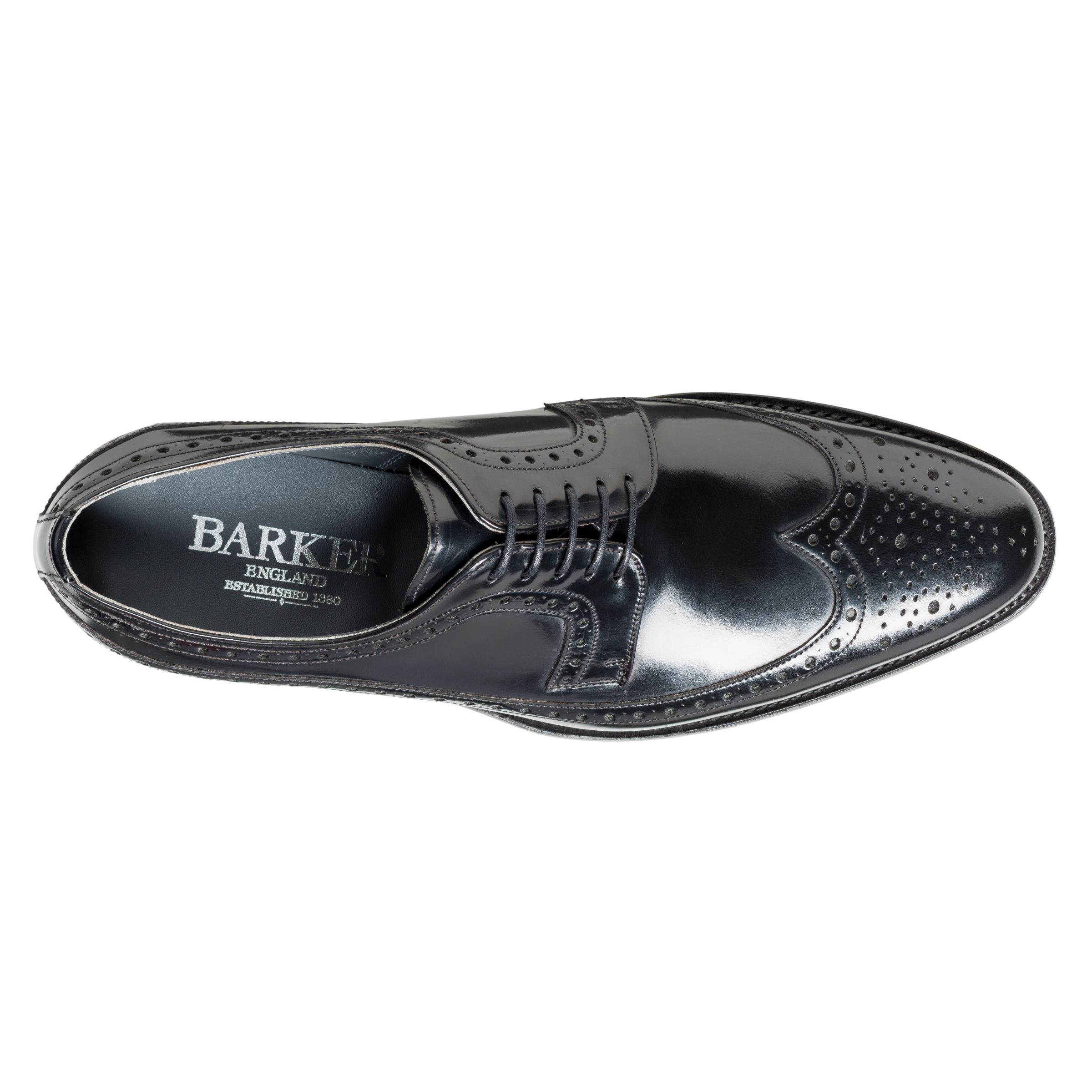 Barker Woodbridge Leather Brogue Derby Shoes in Black for Men Mens Shoes Lace-ups Brogues 