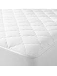 John Lewis & Partners Natural Collection Pure Cotton Quilted Mattress Enhancer
