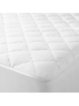 John Lewis Natural Collection Pure Cotton Quilted Mattress Enhancer