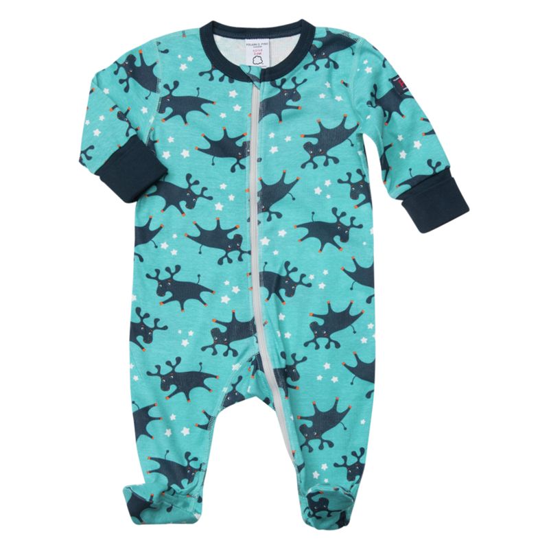 Buy Polarn O. Pyret Baby Moose Print Pyjamas Online at johnlewis.com