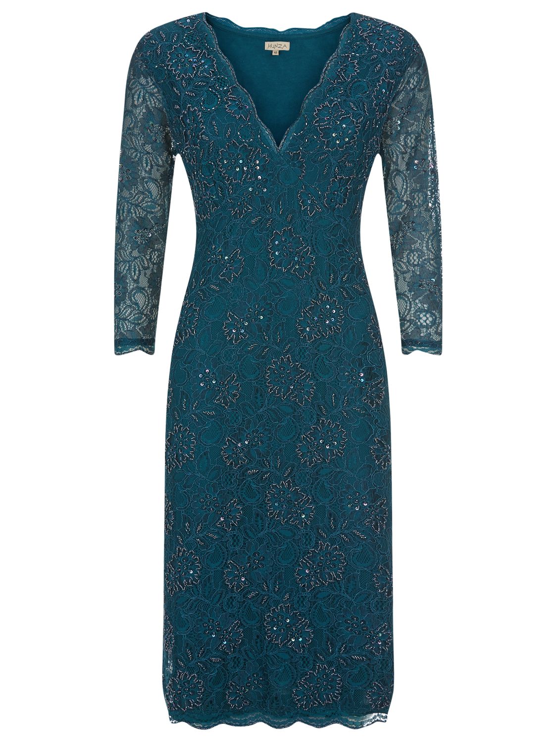 Kaliko Beaded Dress, Emerald at John Lewis & Partners