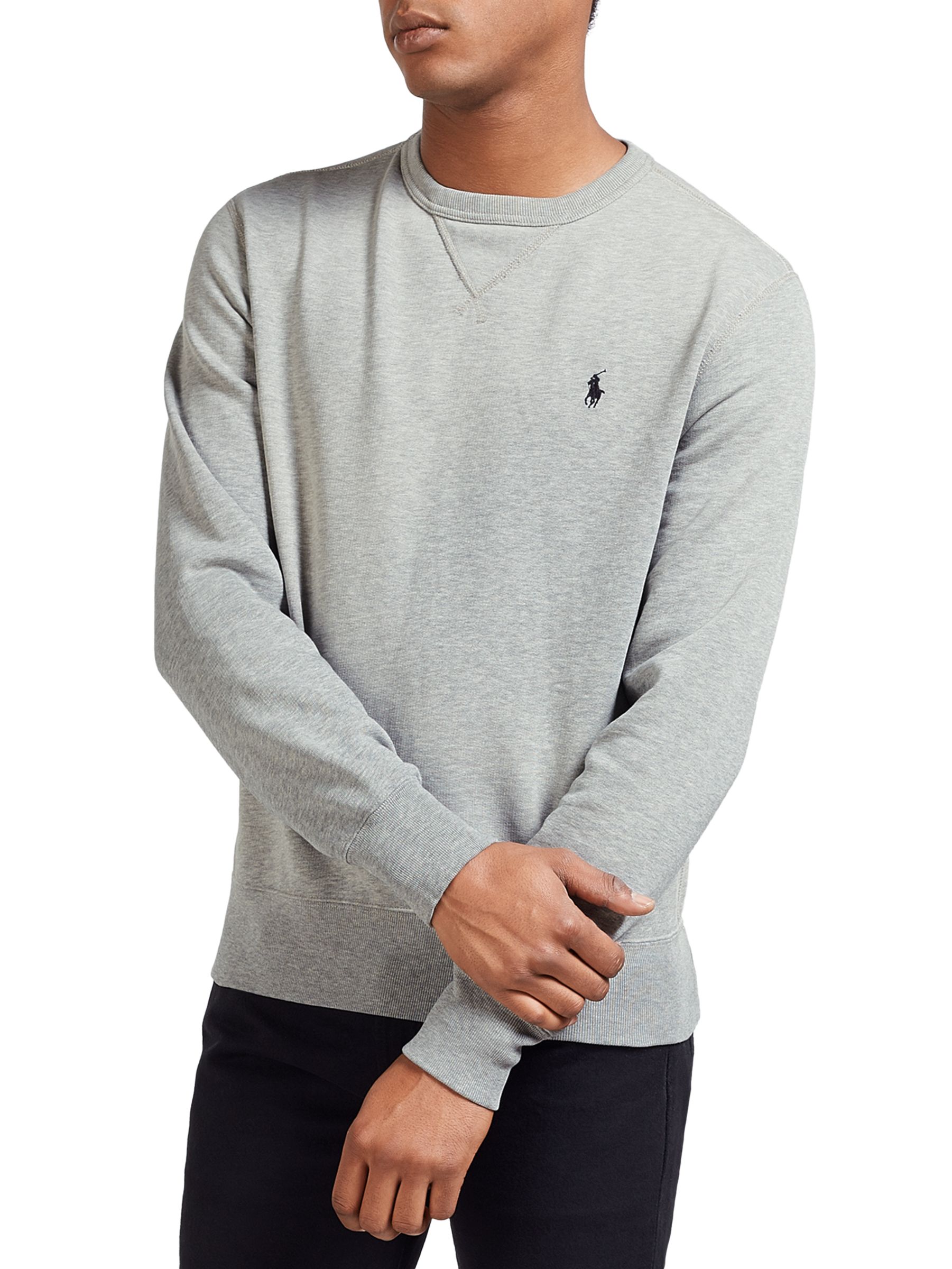 grey polo ralph lauren sweatshirt