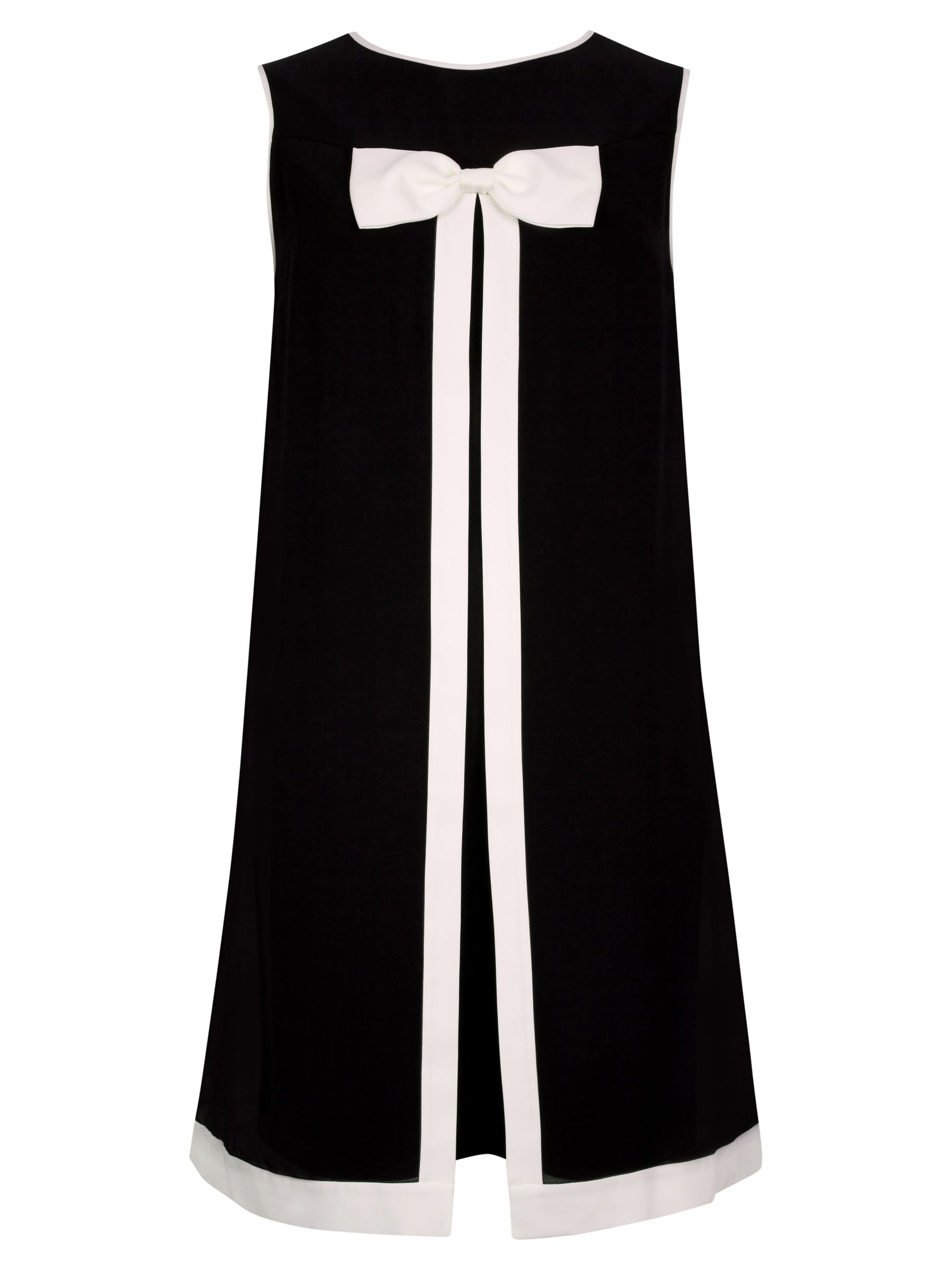 Ted Baker Bow Detail Swing Dress, Black/White at John Lewis & Partners
