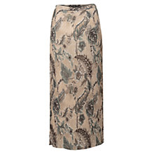 Buy East Antoinette Pleated Skirt, Stone Online at johnlewis.com