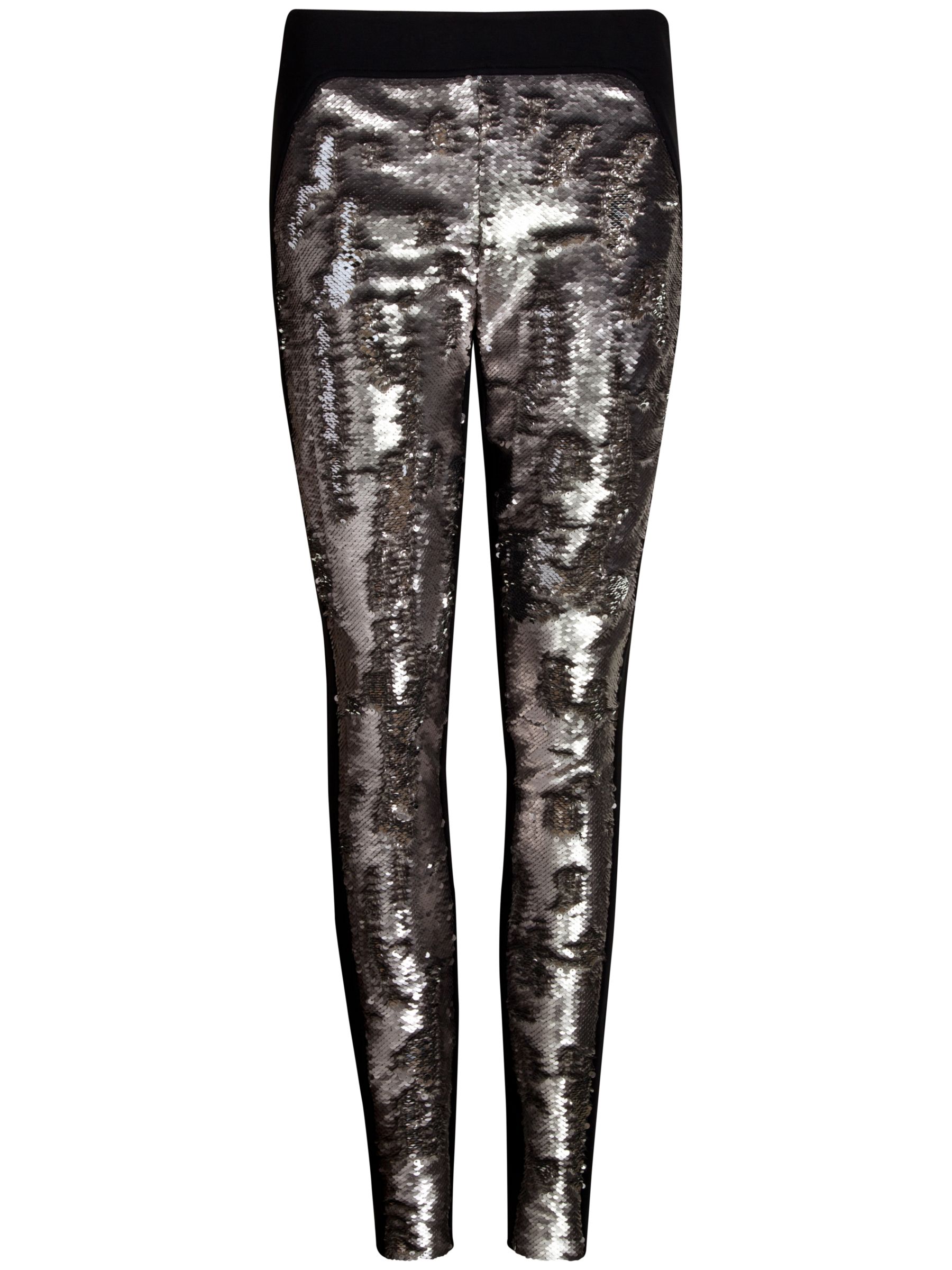Ted Baker Sequin Tapered Trousers, Light Grey at John Lewis & Partners