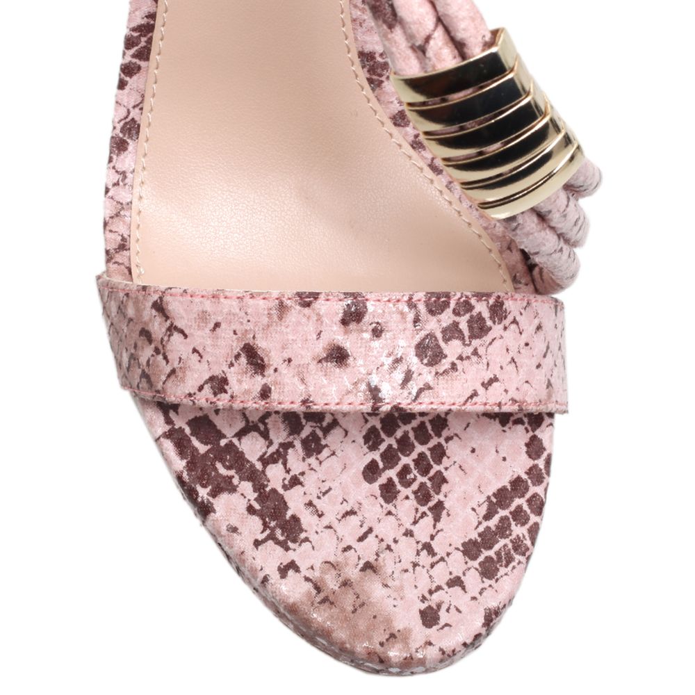 Buy Carvela Glisten Snake Embossed Sandals | John Lewis