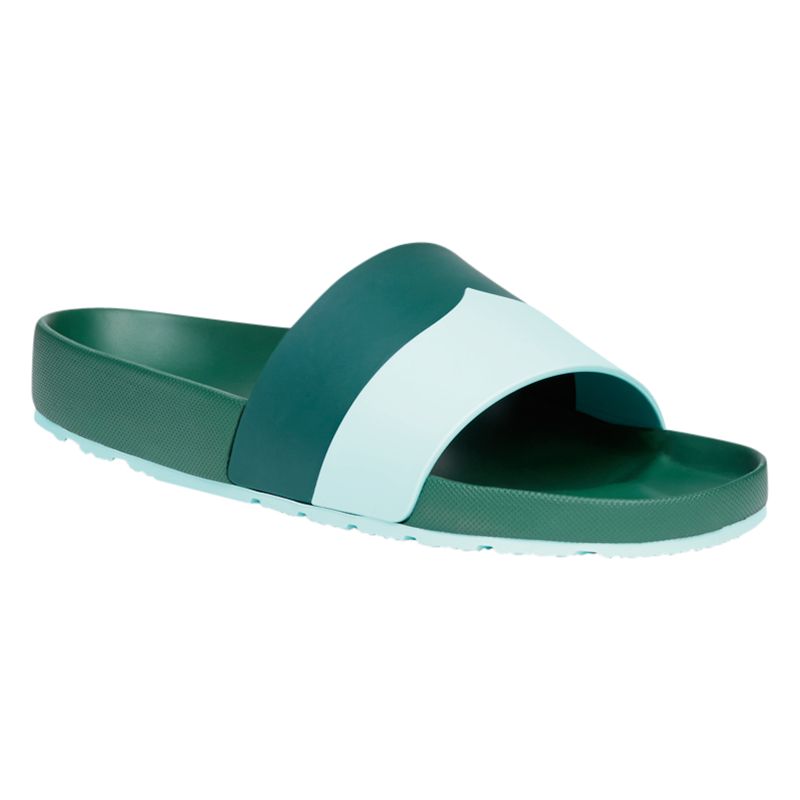 hunter green flip flops