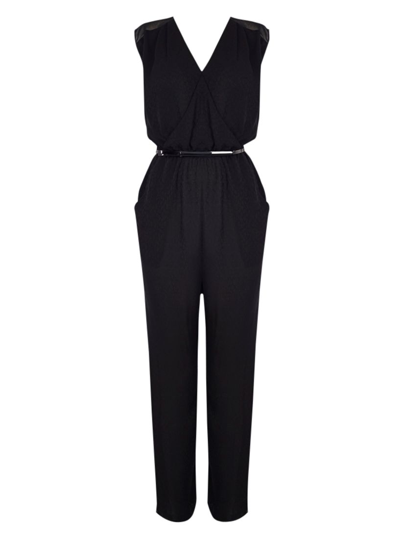 coast black buckle jumpsuit