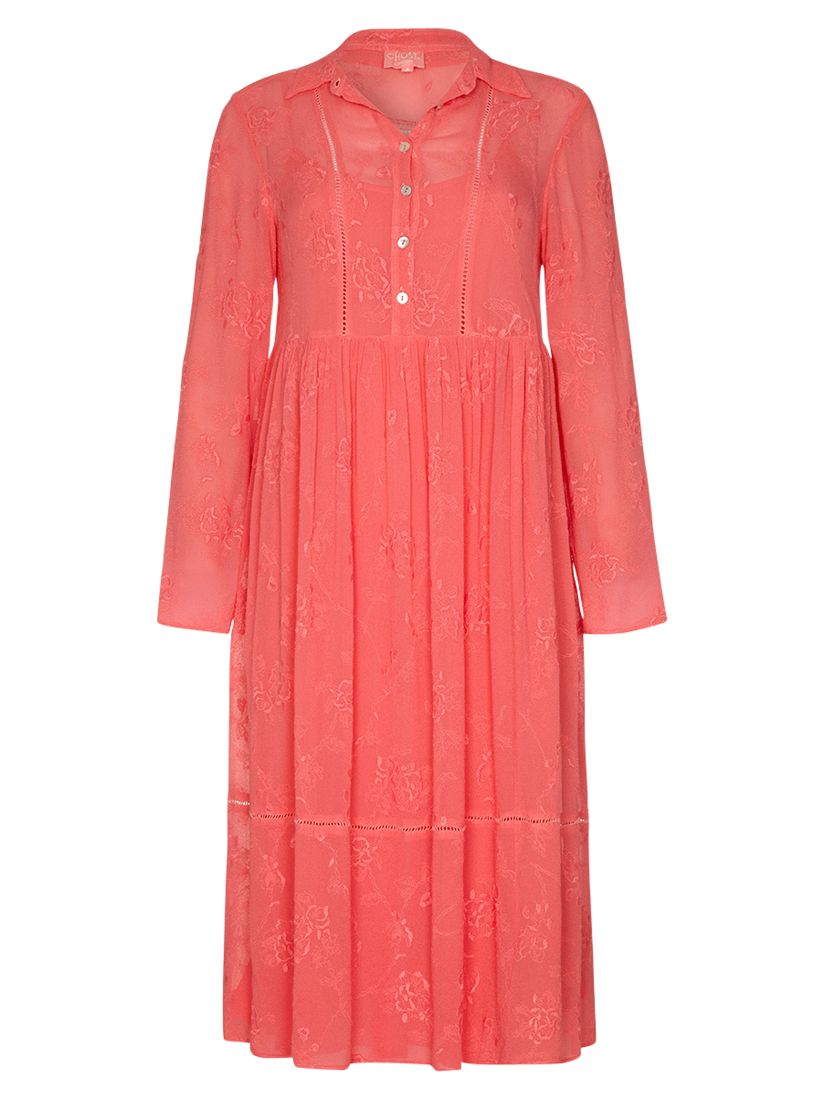 Ghost Embroidered Tanya Dress, Camomille Blush