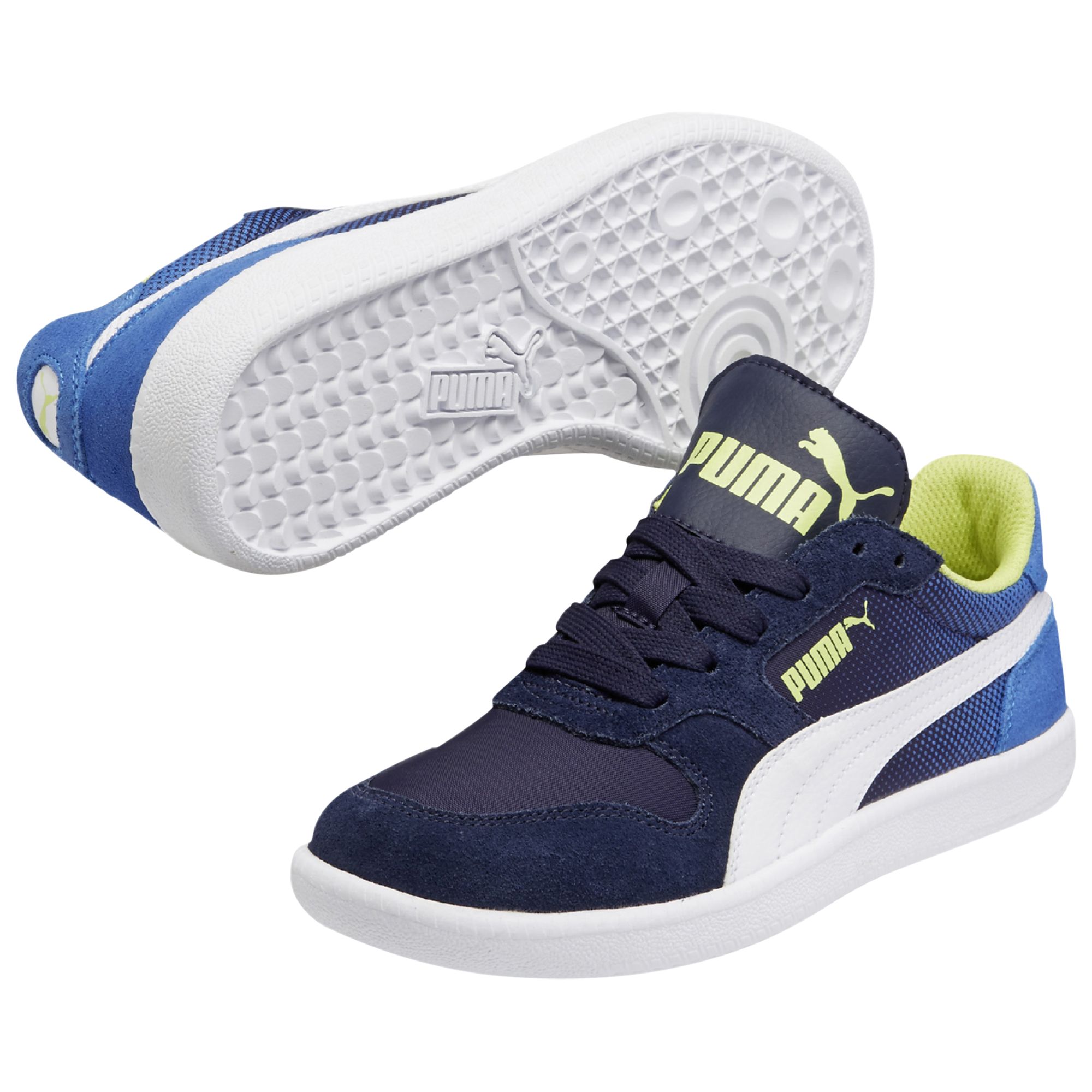 Puma Children's Icra Suede Trainers, Peacoat Blue at John Lewis & Partners