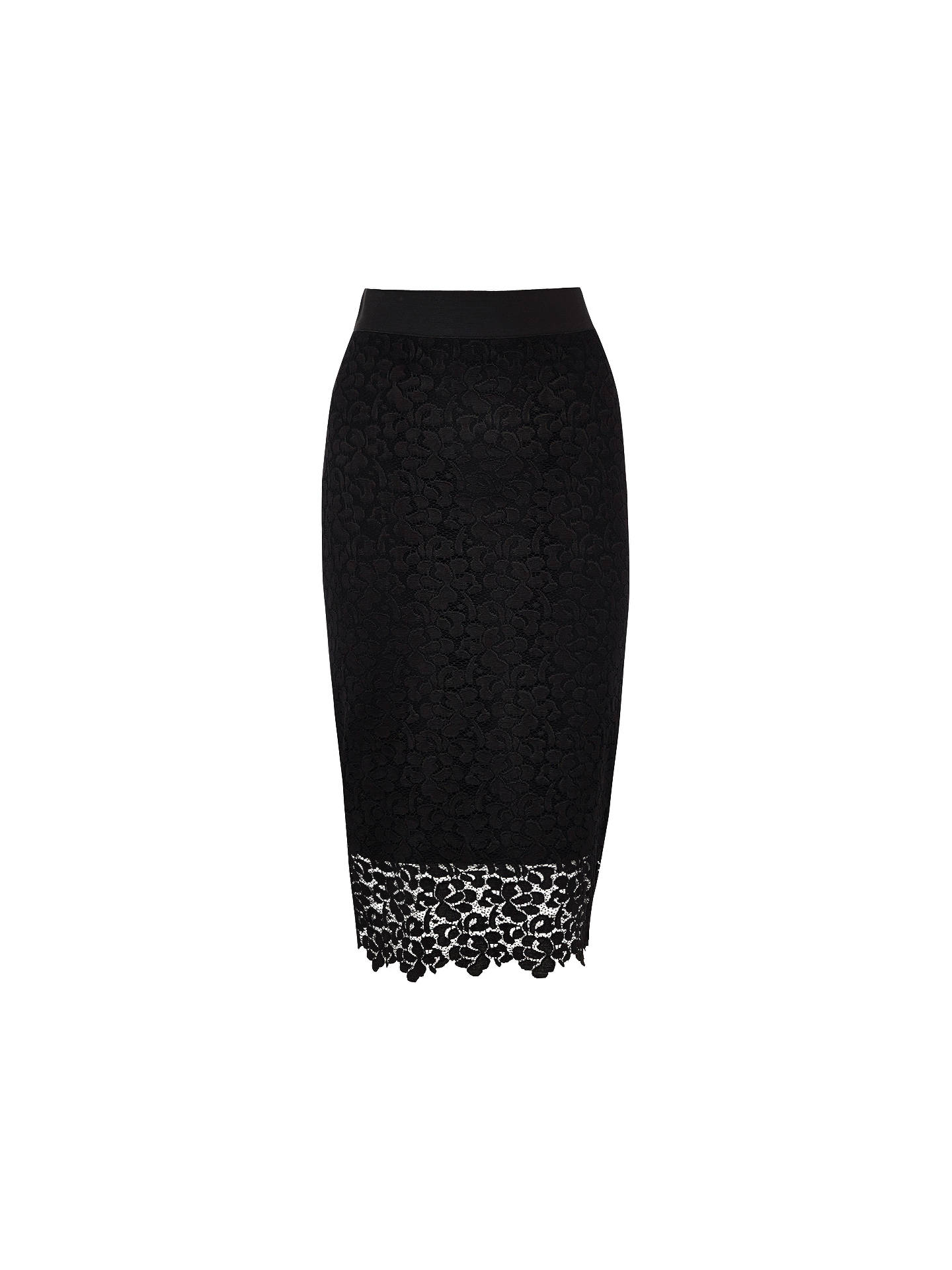 Coast Tullah Lace Skirt, Black at John Lewis & Partners
