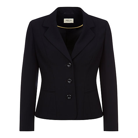 Buy Precis Petite Tailored Jacket, Navy | John Lewis