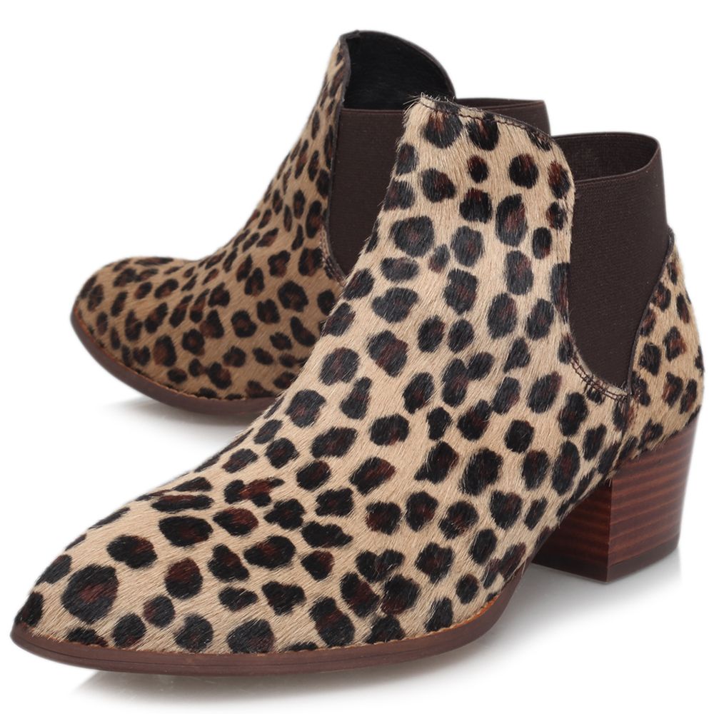 KG by Kurt Geiger Sport Faux Pony Ankle Boots, Tan at John Lewis & Partners