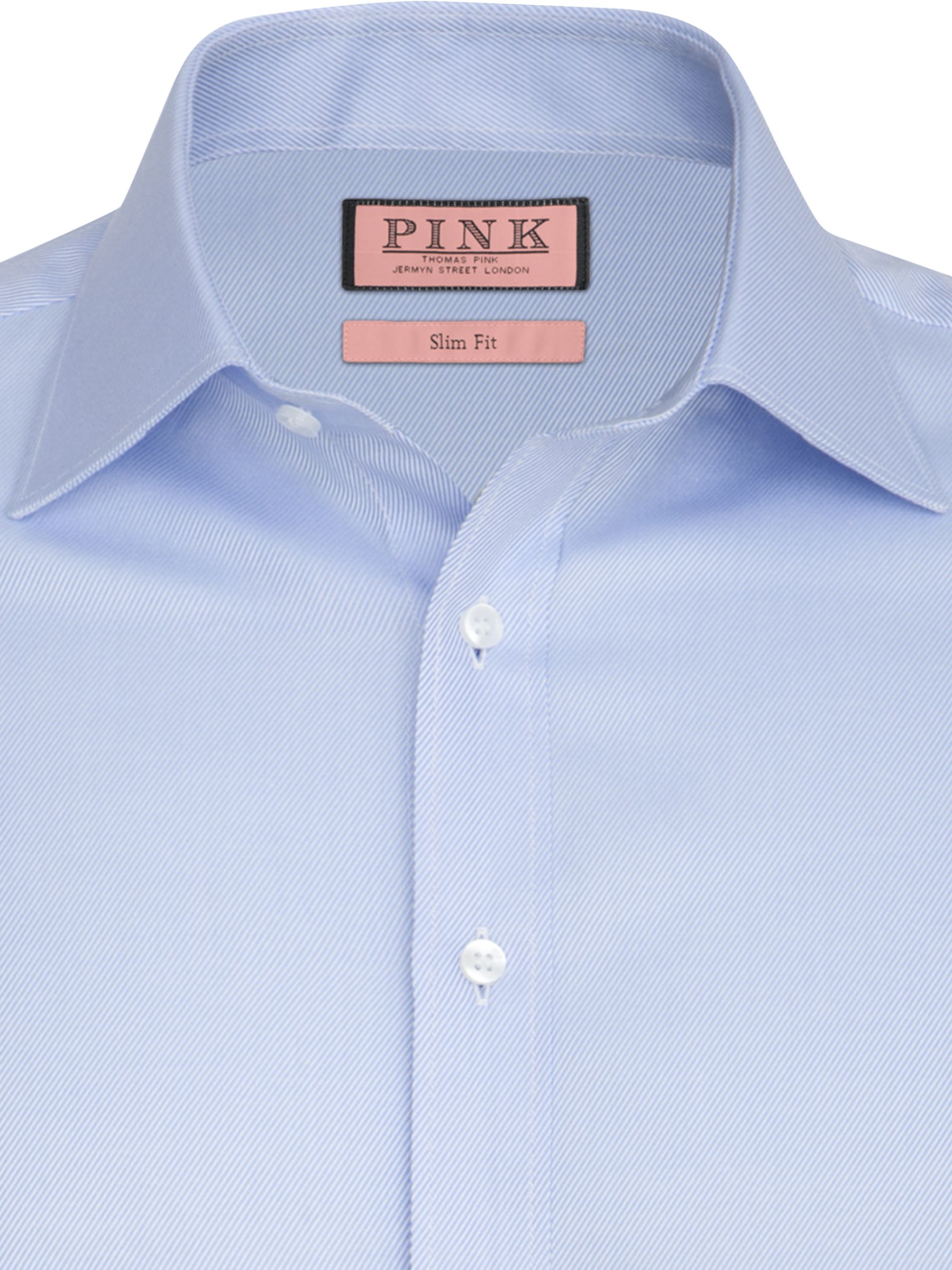 Thomas Pink Keaton Plain Slim Fit Shirt ...