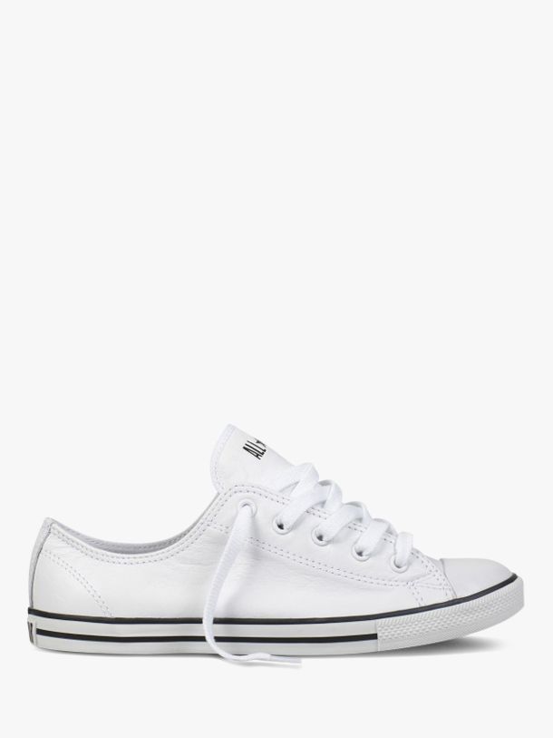 converse all star dainty leather white