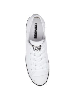 White all star sale dainty leather trainers