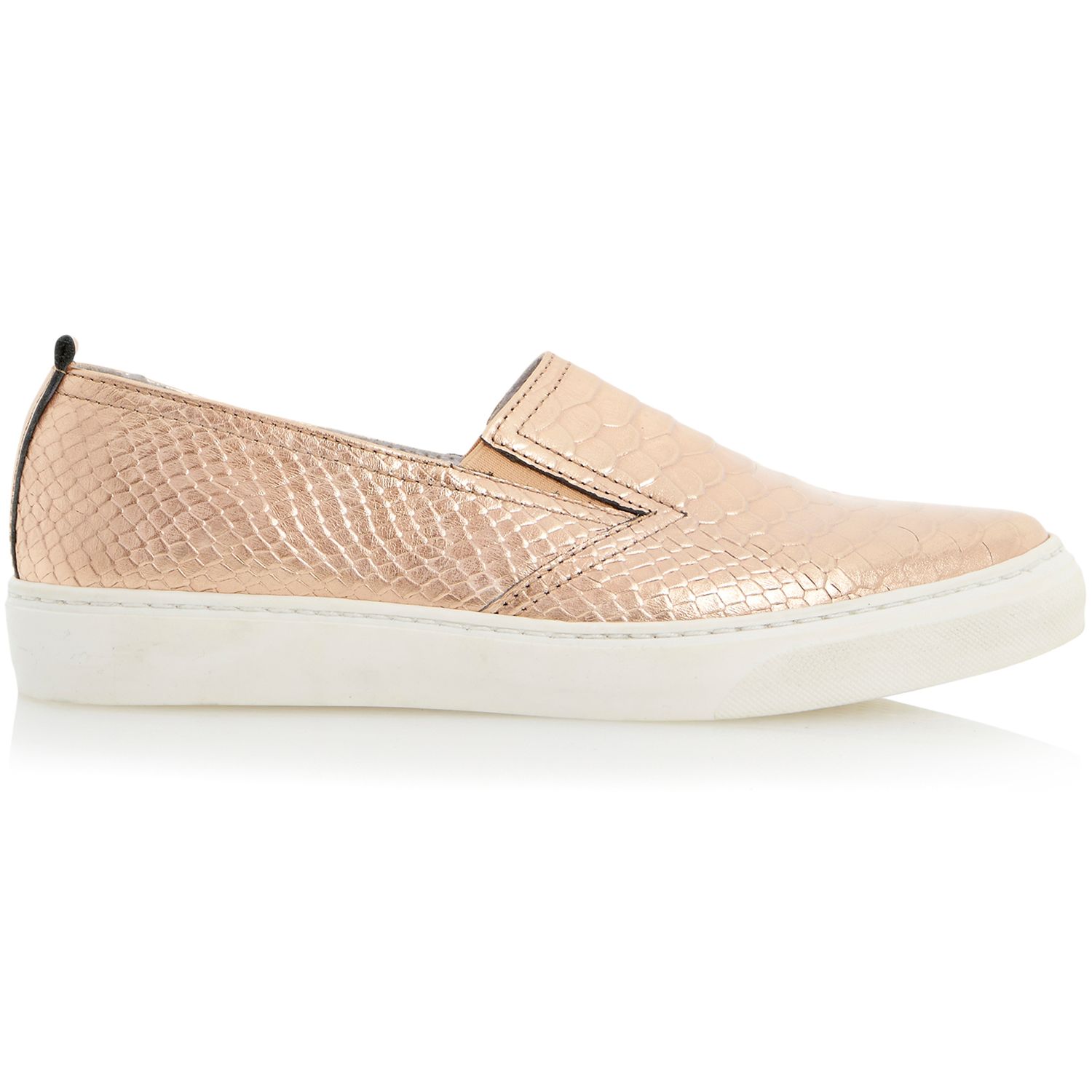 rose gold slip on trainers