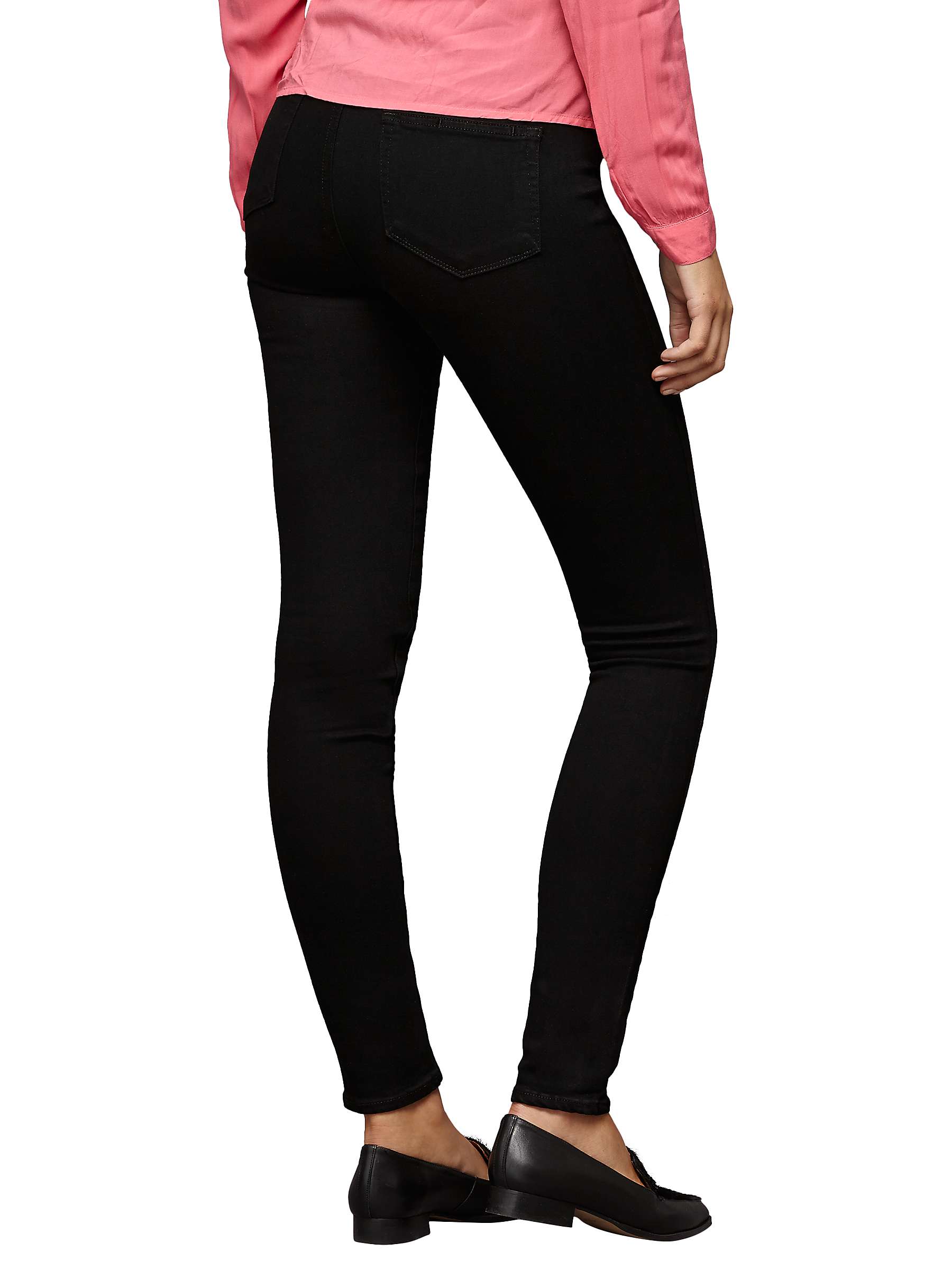 Buy PAIGE Margot High Rise Ultra Skinny Jeans, Black Shadow Online at johnlewis.com