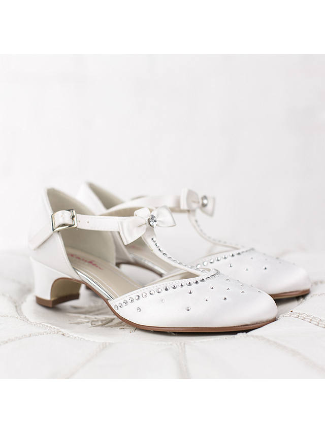 Rainbow Club Lemonade Bridesmaid Shoes, White Communion