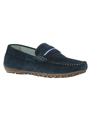 Geox Snake Suede Moccasins