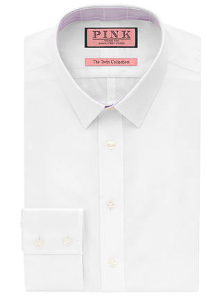 Thomas Pink Jones Plain Long Sleeve Shirt, White