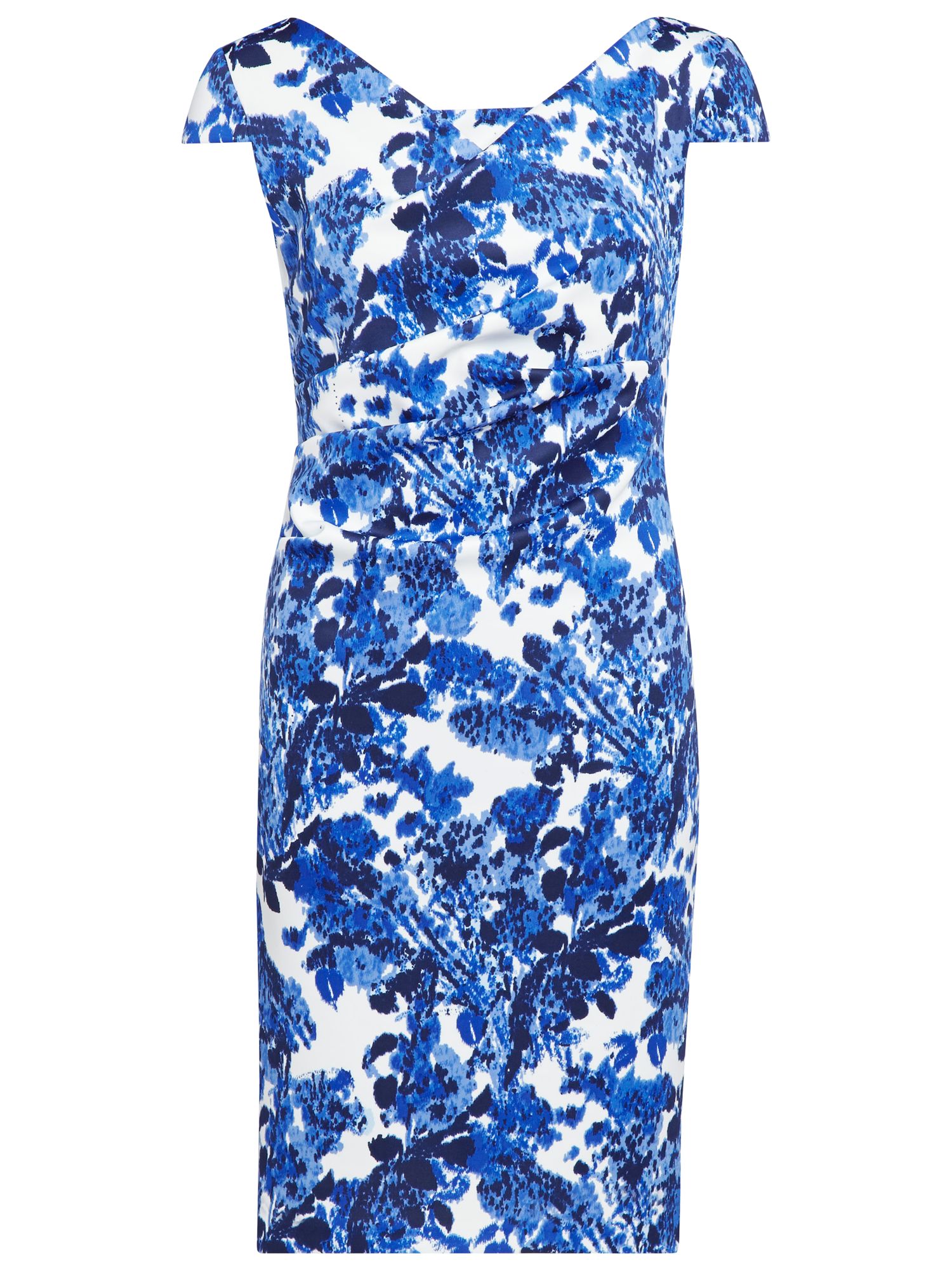 Gina Bacconi Scuba Print Dress, Blue