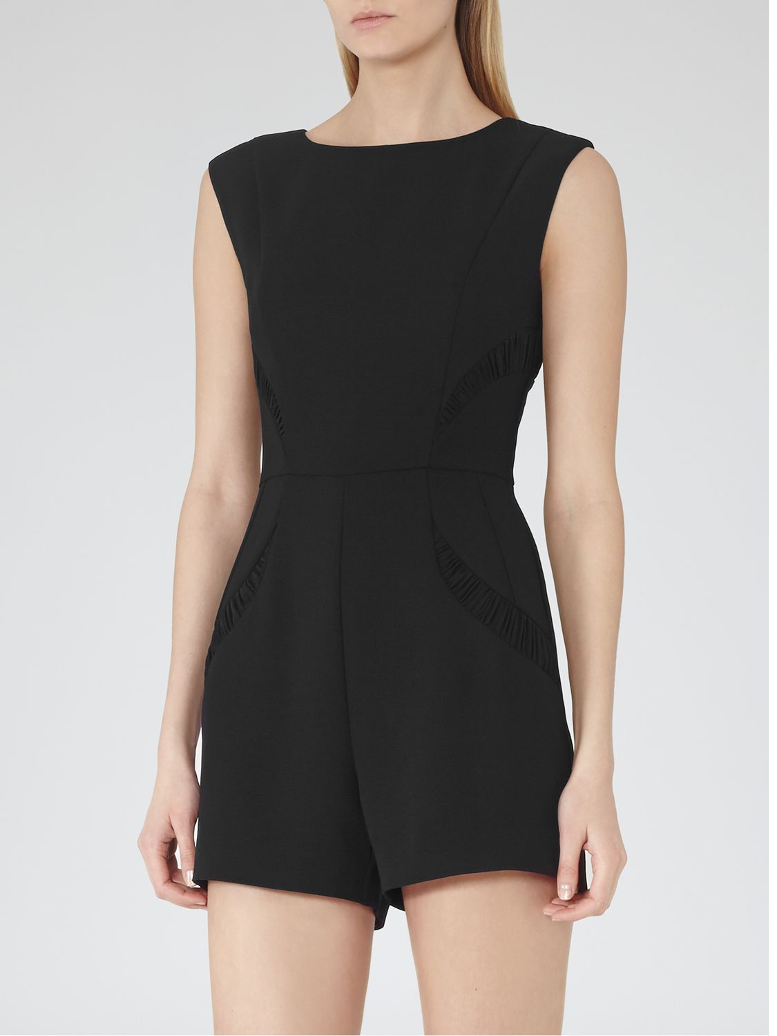 reiss black playsuit