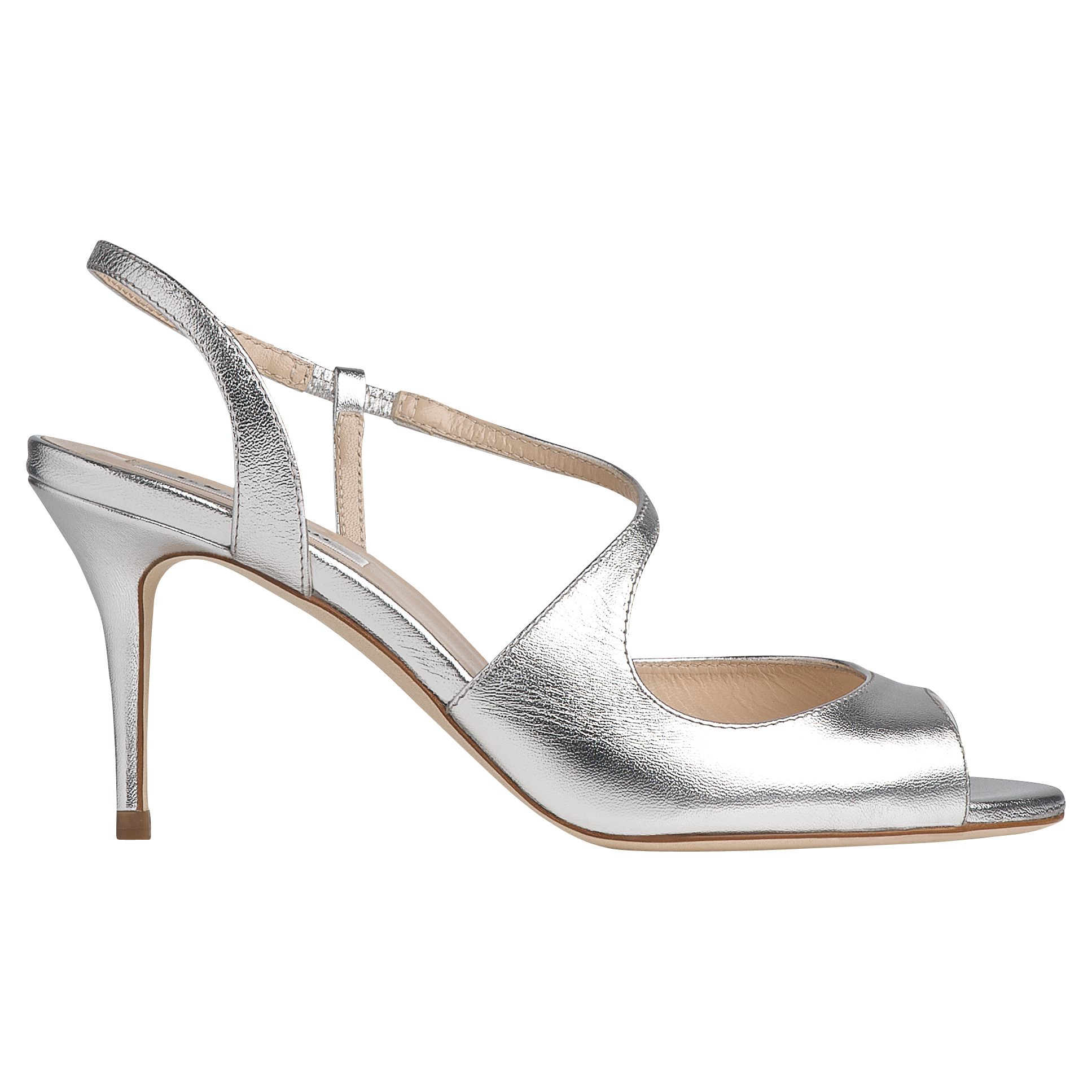 john lewis silver shoes mid heel