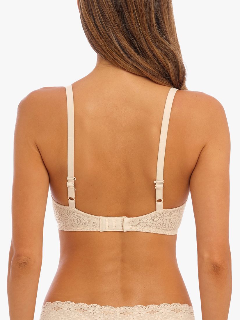 Wacoal Halo Lace Non-Padded Strapless Bra, Nude at John Lewis & Partners