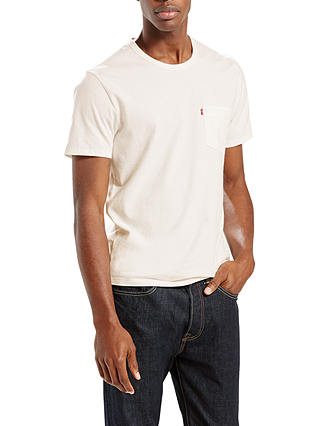 Levi's One Pocket Short Sleeve T-Shirt, Smoke White