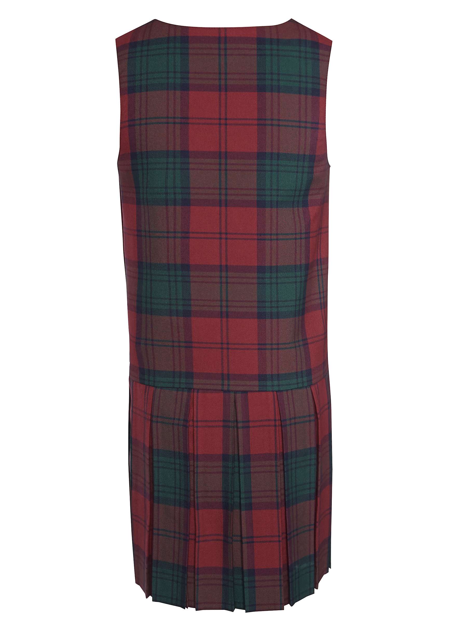 Buy Ashfold School Girls' Tartan Tunic Dress, Maroon Online at johnlewis.com