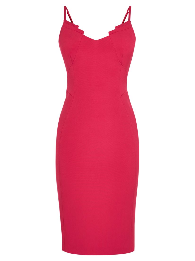 Buy Coast Sandreen Dress, Raspberry | John Lewis