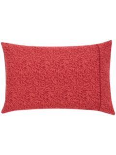 Morris & Co. Strawberry Thief Cotton Oxford Pillowcase, Red