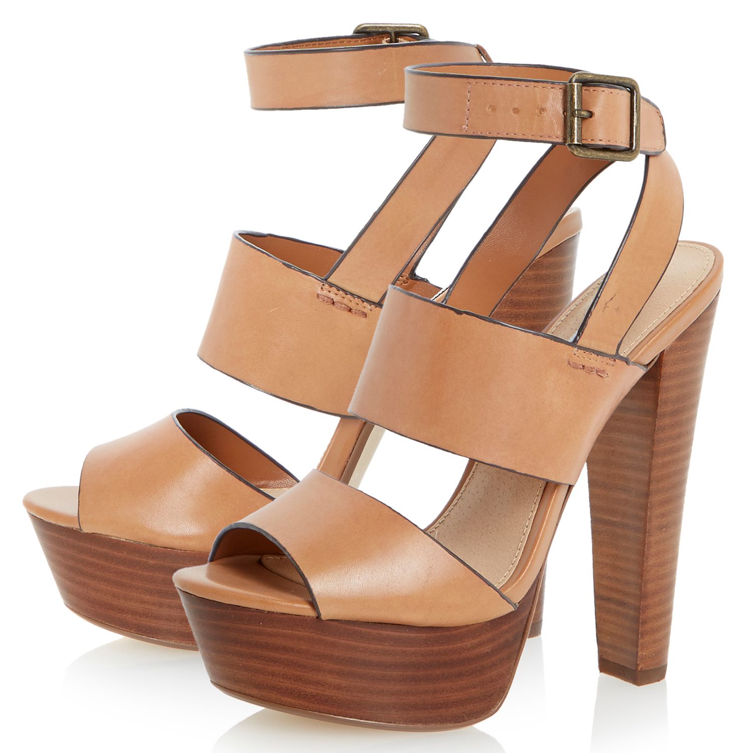 steve madden platform sandals tan