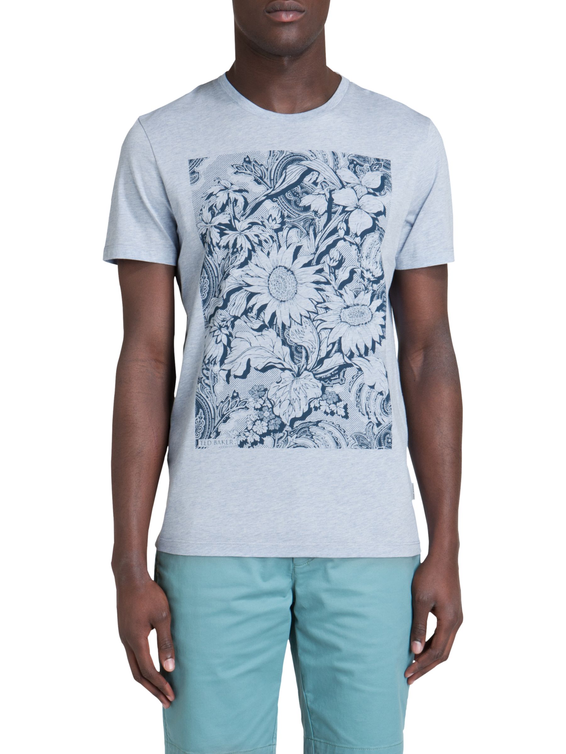 Ted Baker Fannwel Graphic Floral T-Shirt at John Lewis & Partners