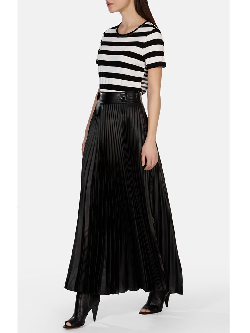 Karen Millen Pleated Skirt, Black