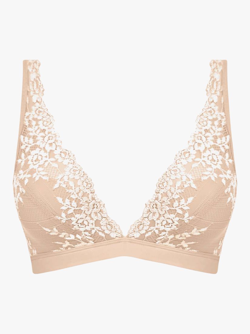 Wacoal Embrace Lace Underwired Bra, Nude at John Lewis & Partners
